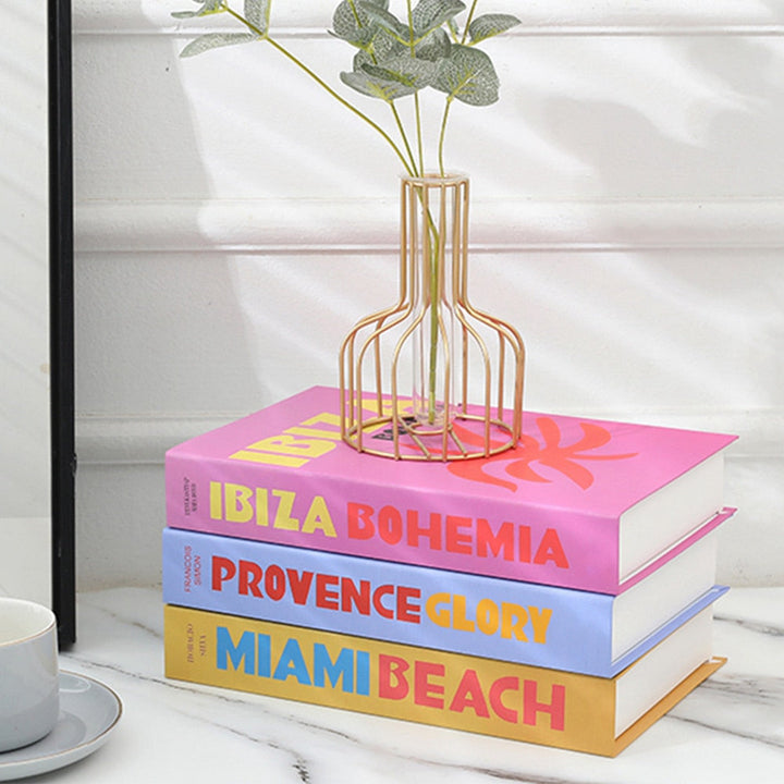 Decorative books for modern home decor. Perfect for coffee table styling & bookshelf accents.