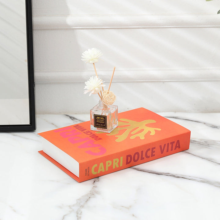 Set of aesthetic decorative books, ideal for living room decor & interior design accents.
