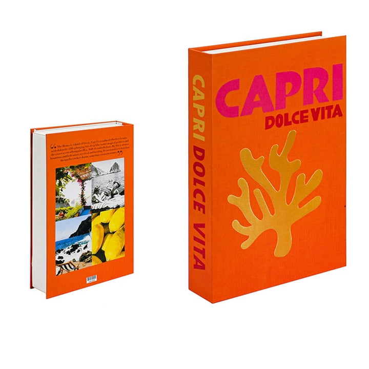White decorative books on a shelf, enhancing modern home decor & interior design.
