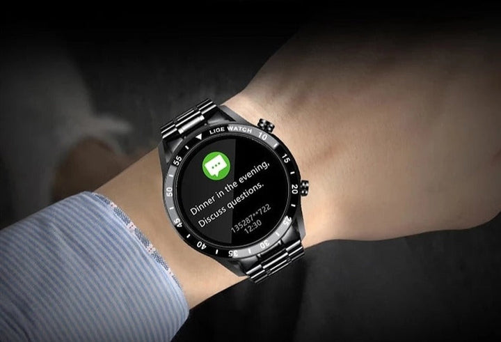 Elegant smartwatch, a versatile tech gadget with long battery life & durable design for daily use.