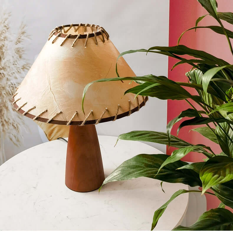 Solid Wood Table Lamp with Classic Design