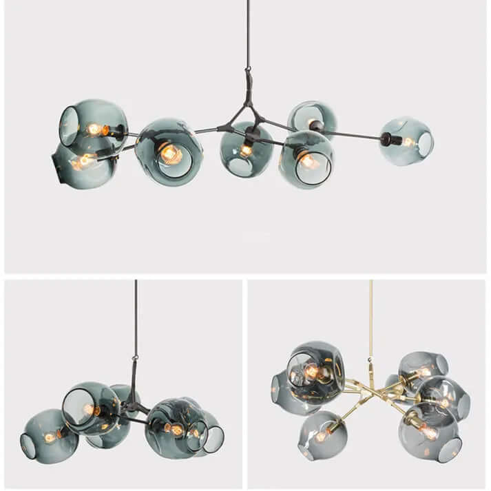 Modern Bubble Glass Sputnik Chandelier