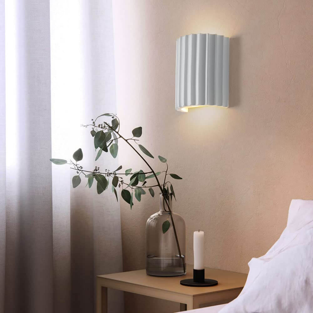 Modern Semi-Circular Resin Wall Sconce