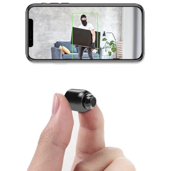 1080P wireless nanny cam with remote view, offering discreet home surveillance and live audio.