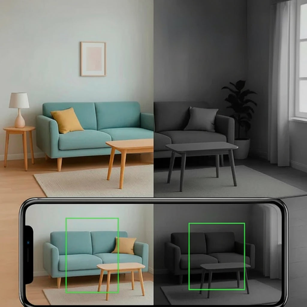 Hidden nanny cam, 1080P discreet camera for home security, offering remote view and audio.