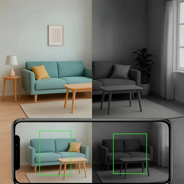 Hidden nanny cam, 1080P discreet camera for home security, offering remote view and audio.