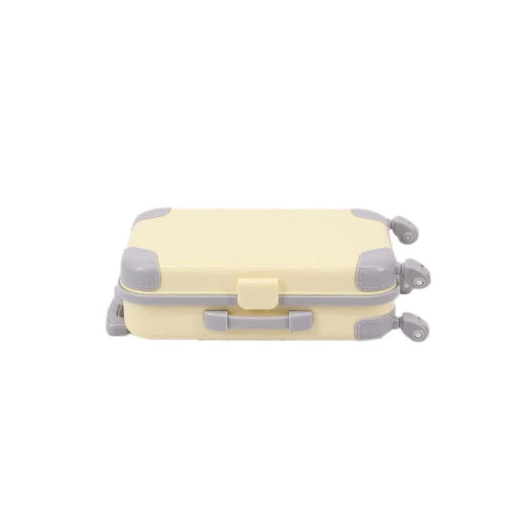 Doll travel suitcase, an imaginative play accessory; durable 18-inch mini luggage gift.