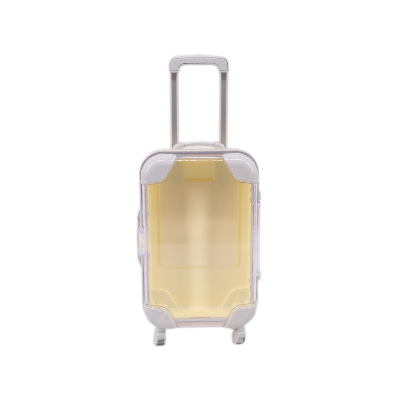 Lightweight doll suitcase, perfect for children's travel & toy storage; colorful play accessory.