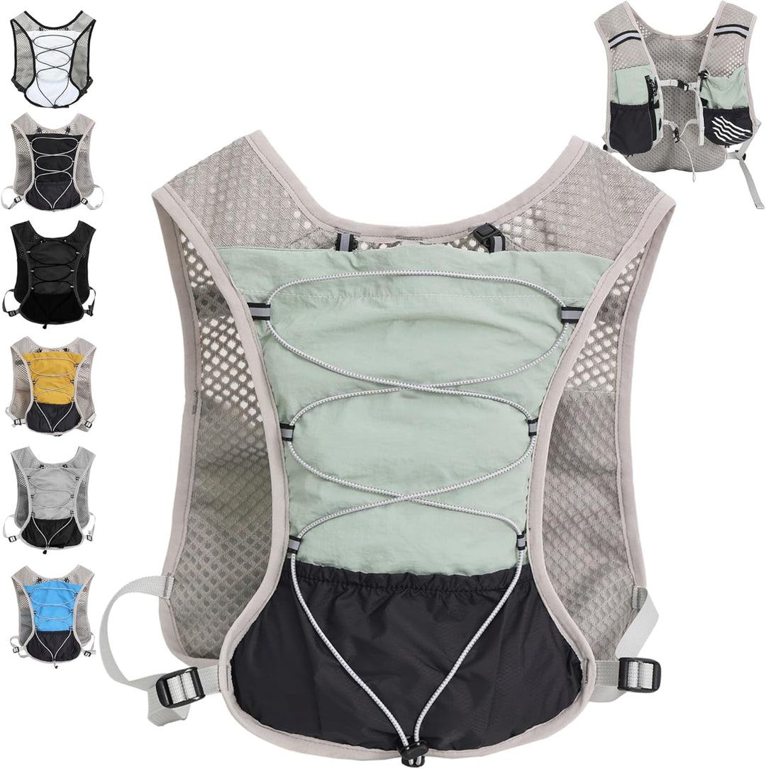 Dravien ultra-light hydration pack, 2L water bladder included, for trail running excellence.