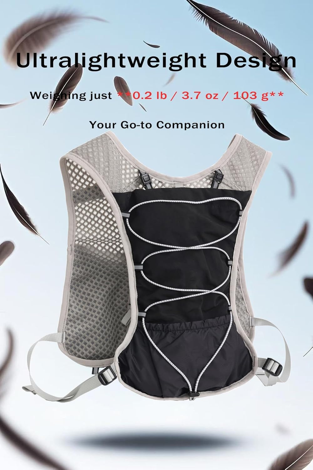 Cycling hydration vest, 2L water bladder, ultra-light, for enhanced performance.