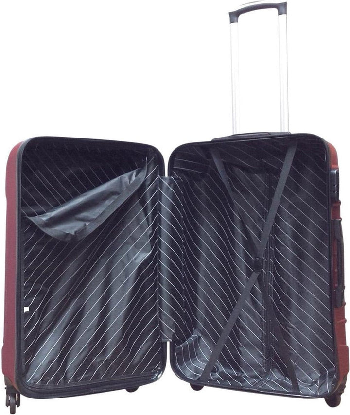 Versatile 2-piece hard shell luggage set: carry-on & checked bags for weekend trips, business, or long vacations.