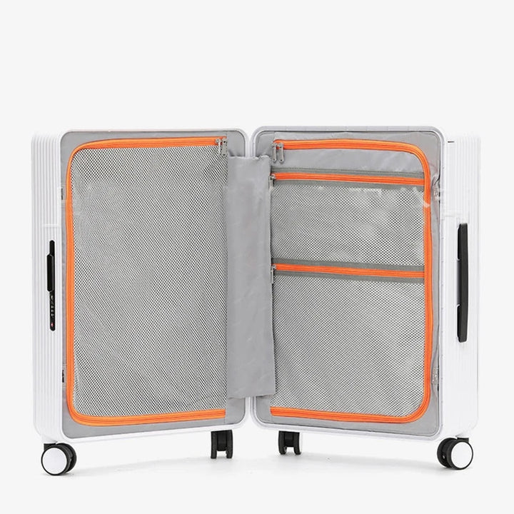 Durable Dublin hard shell suitcase for travel; modern PP luggage with spinner wheels.