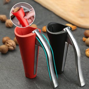 Ergonomic kitchen nut cracker, perfect walnut & hazelnut opener. Sturdy handheld tool for quick food prep.