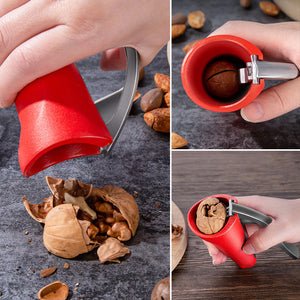 Heavy-duty handheld nut cracker tool for walnuts & all nuts. Essential durable kitchen gadget for easy opening.
