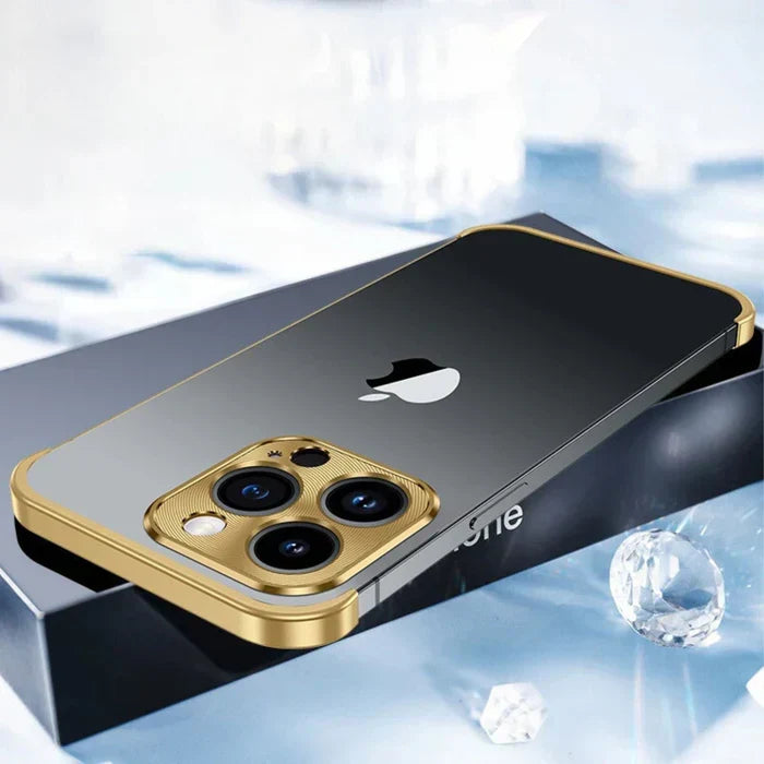 Slim, stylish metal iPhone case. Durable mobile shield for everyday phone protection.