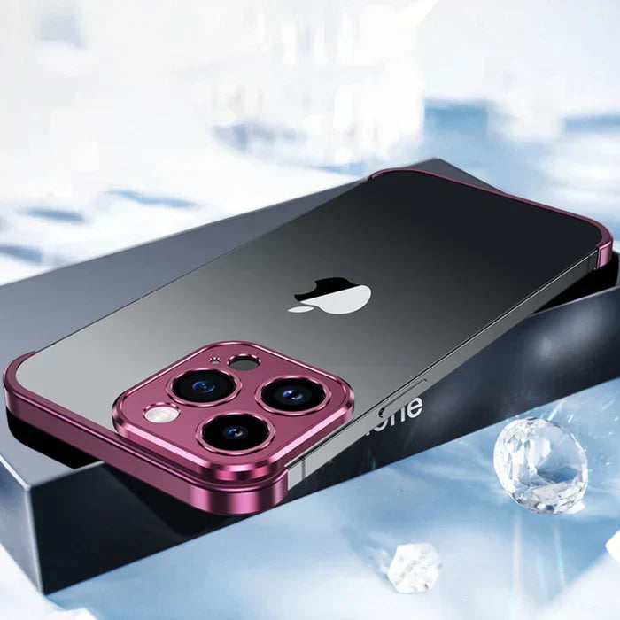 Robust metal iPhone shield case. Superior phone protection with a durable, slim design.