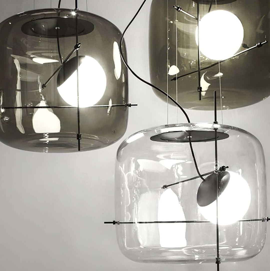 Modern Glass Pendant Light 30cm