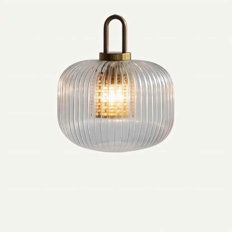 Striped Glass Pendant Light for Modern Decor