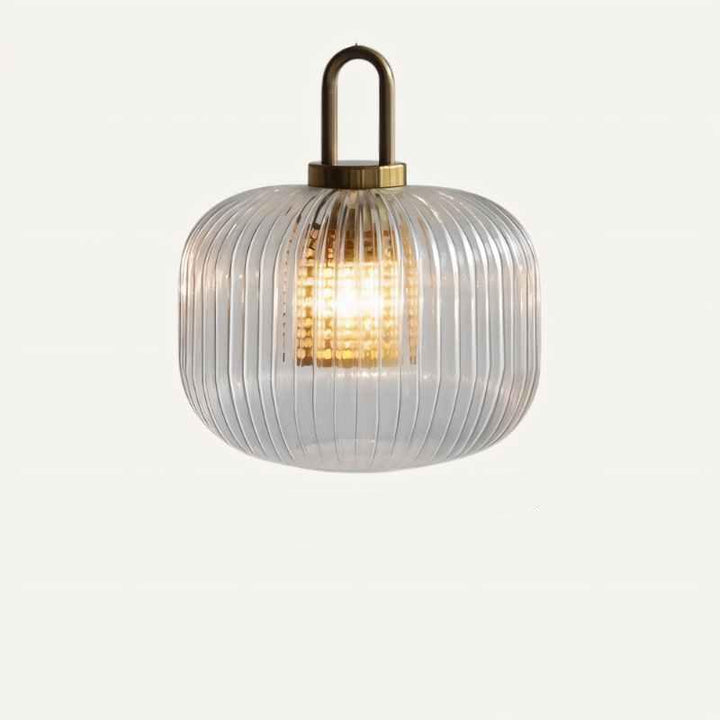 Striped Glass Pendant Light for Modern Decor