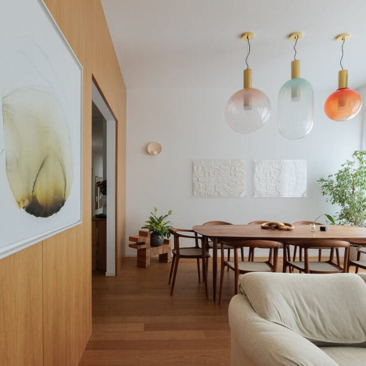 Modern Glass Pendant Lamp for Ambient Lighting