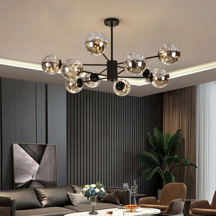 Elegant Glass Ball Chandelier