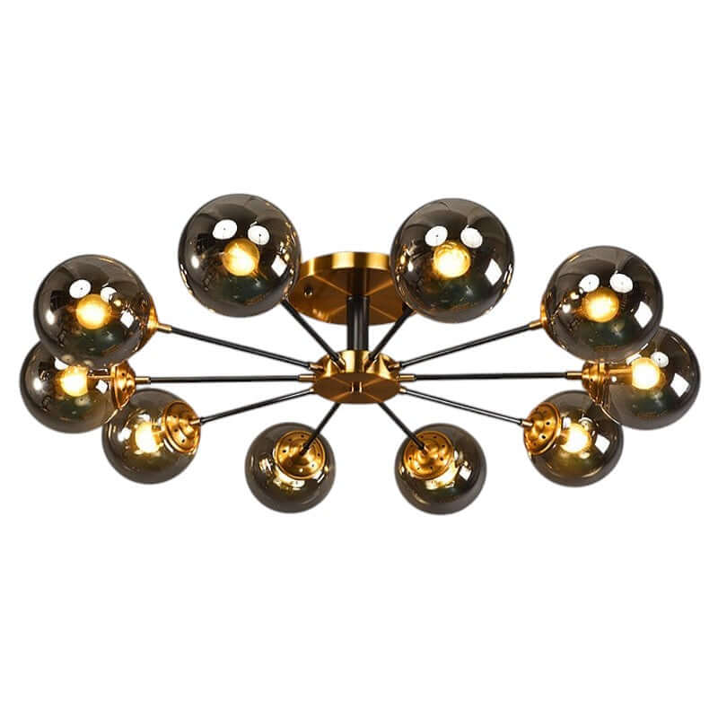 Modern Copper LED Chandelier