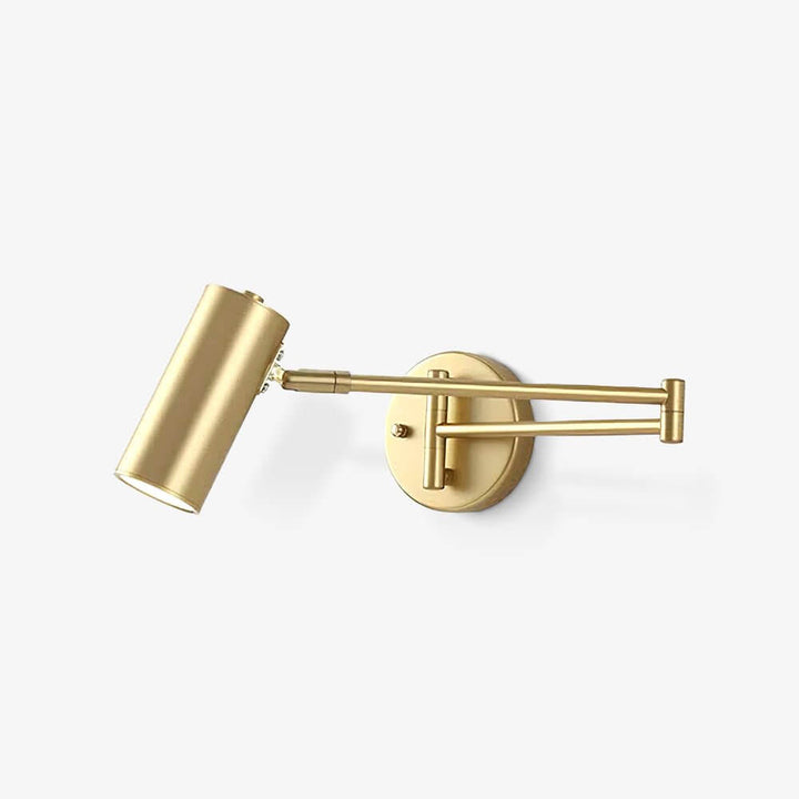 Adjustable Metal Swing Arm Wall Lamp with Integrated LED