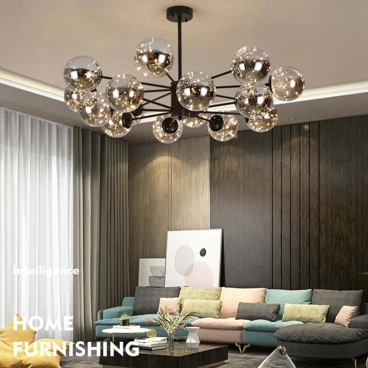 Elegant Glass Ball Chandelier