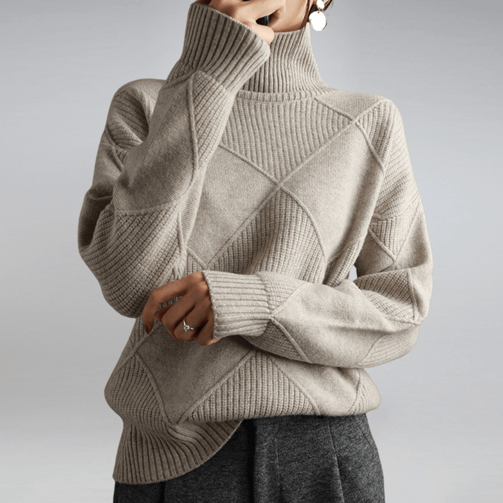 Women's Turtleneck Relaxed Fit Sweater