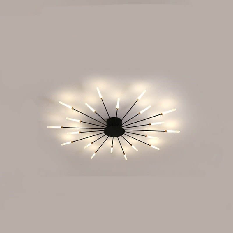 Modern Aluminum & Acrylic Chandelier