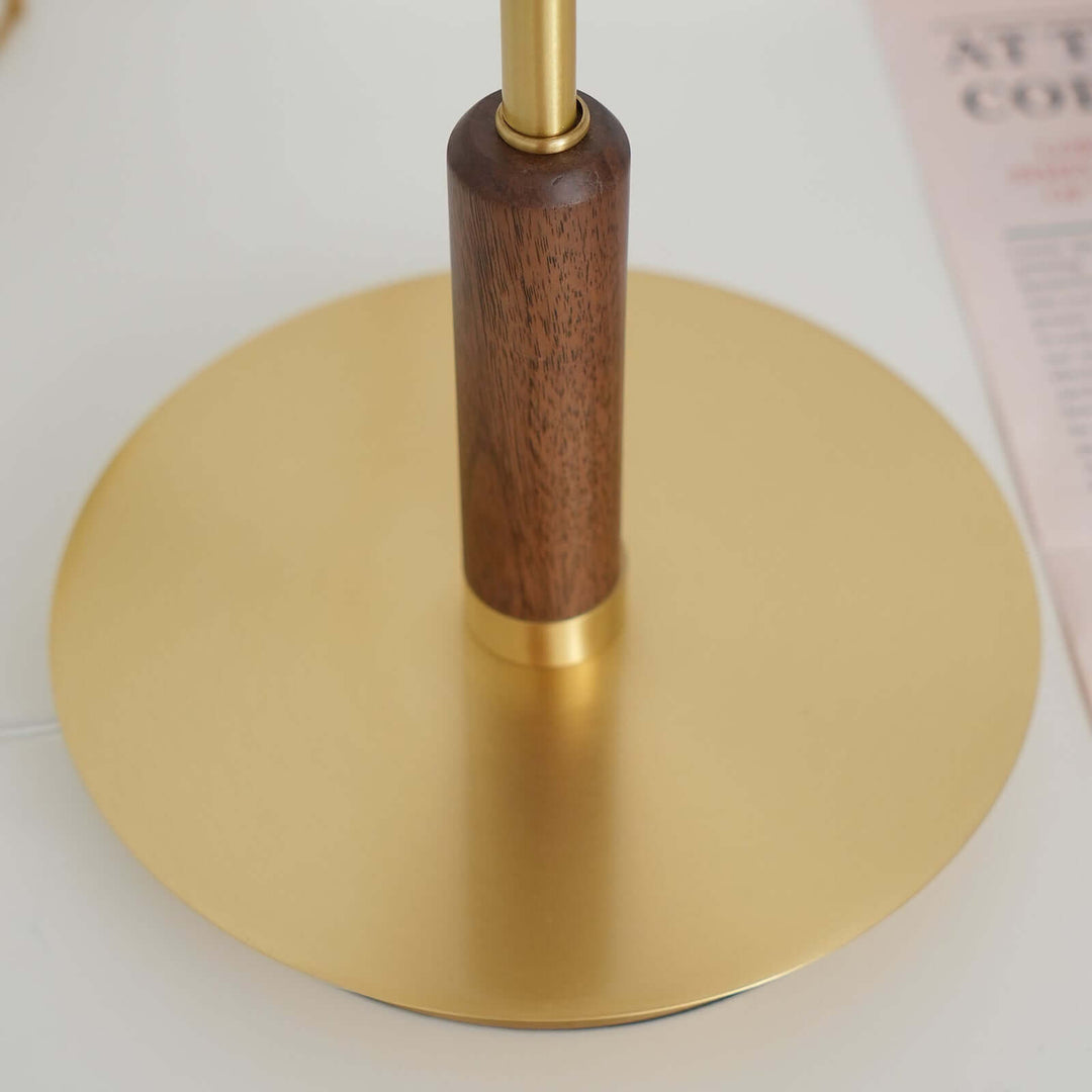 Modern Glass & Metal LED Table Lamp