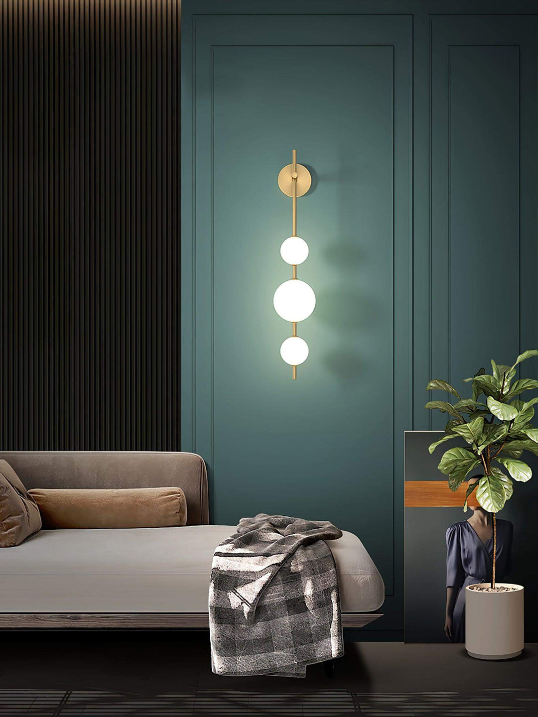 Modern Glass Globe Wall Lamp