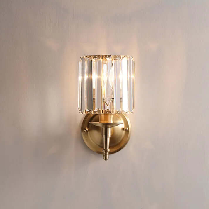 Vintage Crystal Wall Light Fixture