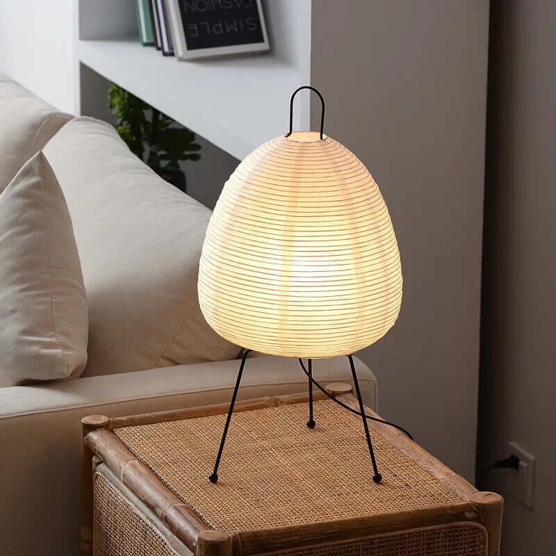 Japanese Style Rice Paper LED Table Lamp