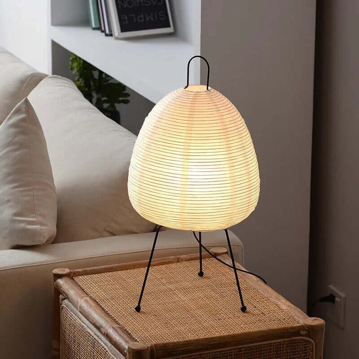 Japanese Style Rice Paper LED Table Lamp