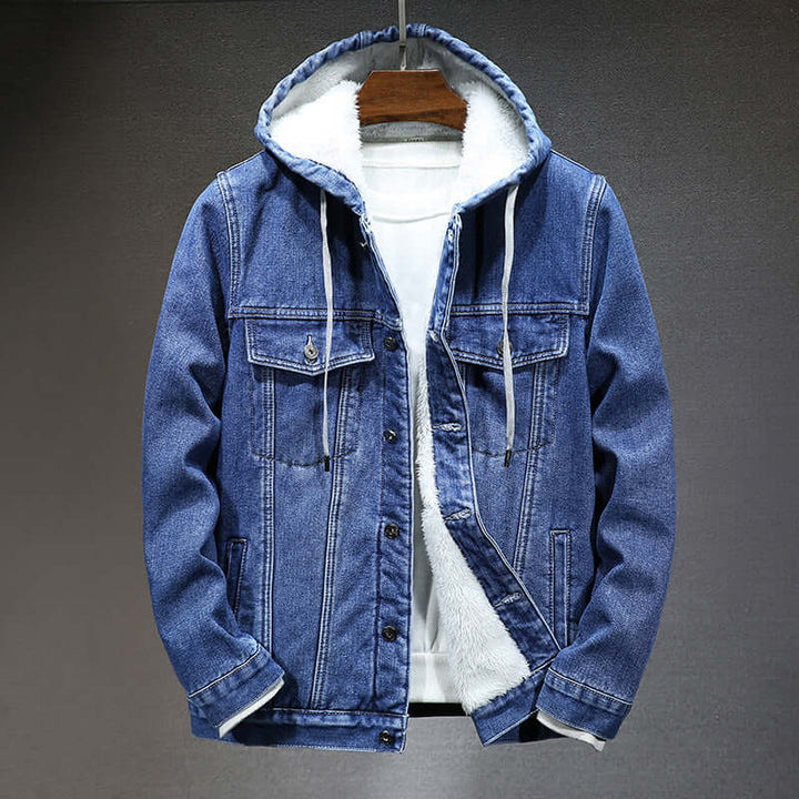 Men's Winter Denim Jacket with Lining