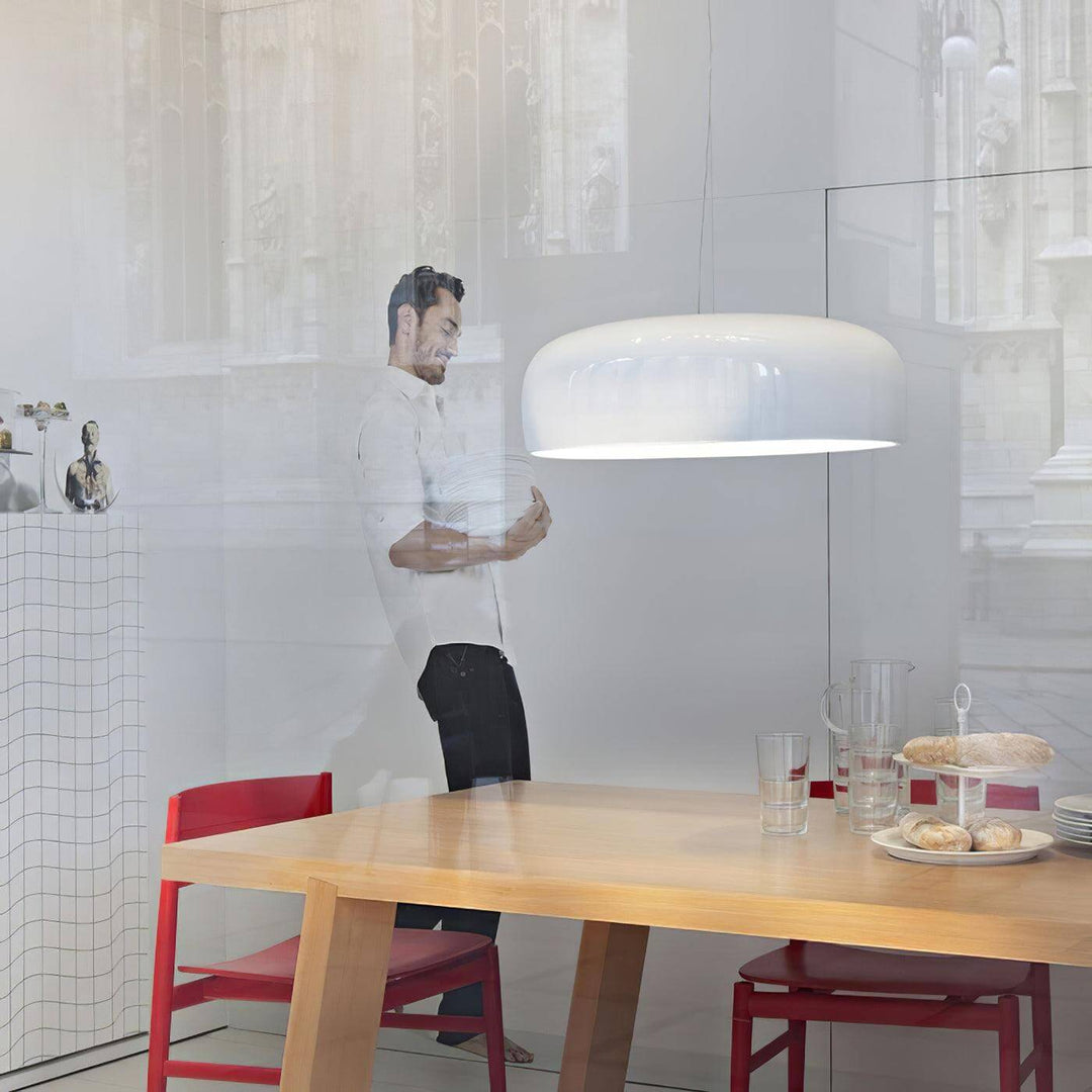 Modern Pendant Light 45/60cm - Aluminium & Polycarbonate
