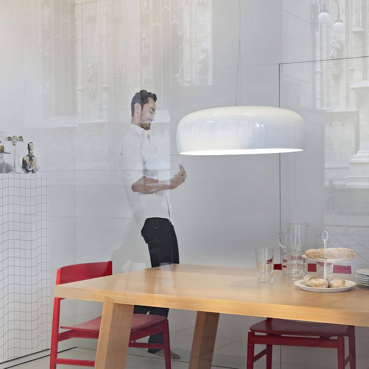 Modern Pendant Light 45/60cm - Aluminium & Polycarbonate