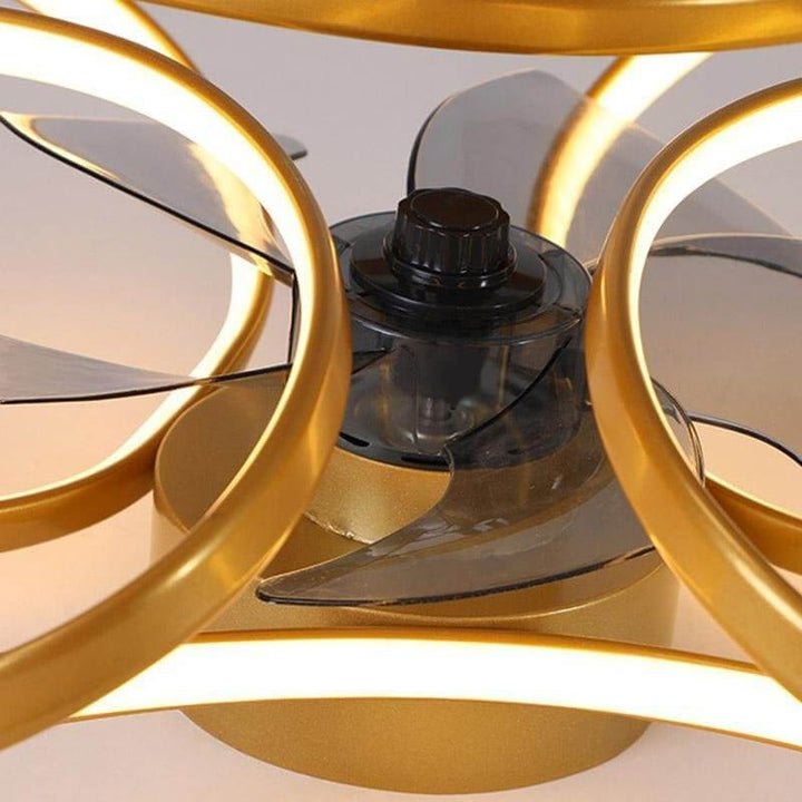 Modern Ceiling Fan Light with Remote