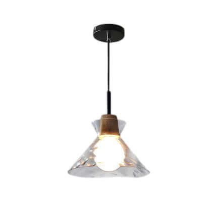 Modern Glass Chandelier for Dining Room, Entryway or Kitchen Lighting