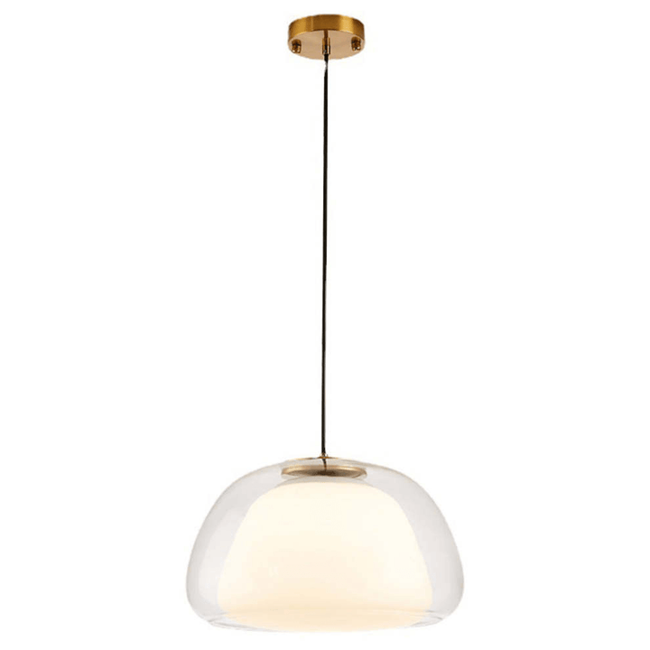 Modern White Glass Pendant Light