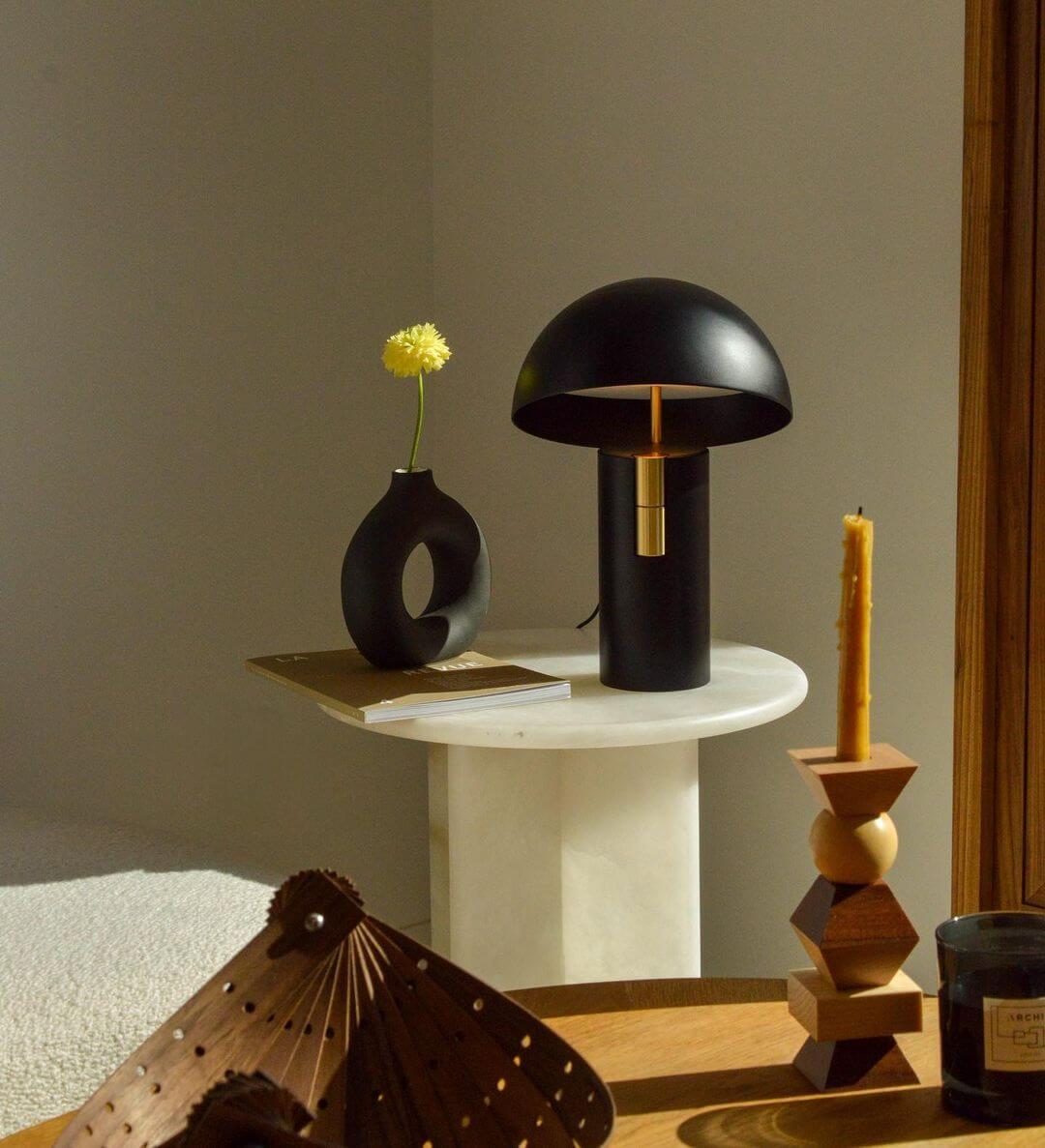 Modern Rotating Cylinder Table Lamp with LED