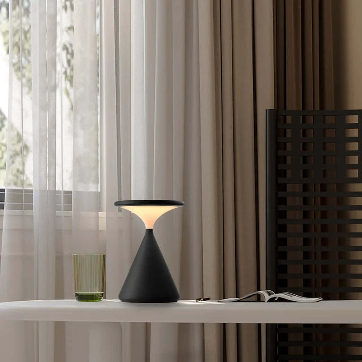 Cordless Hourglass Table Lamp