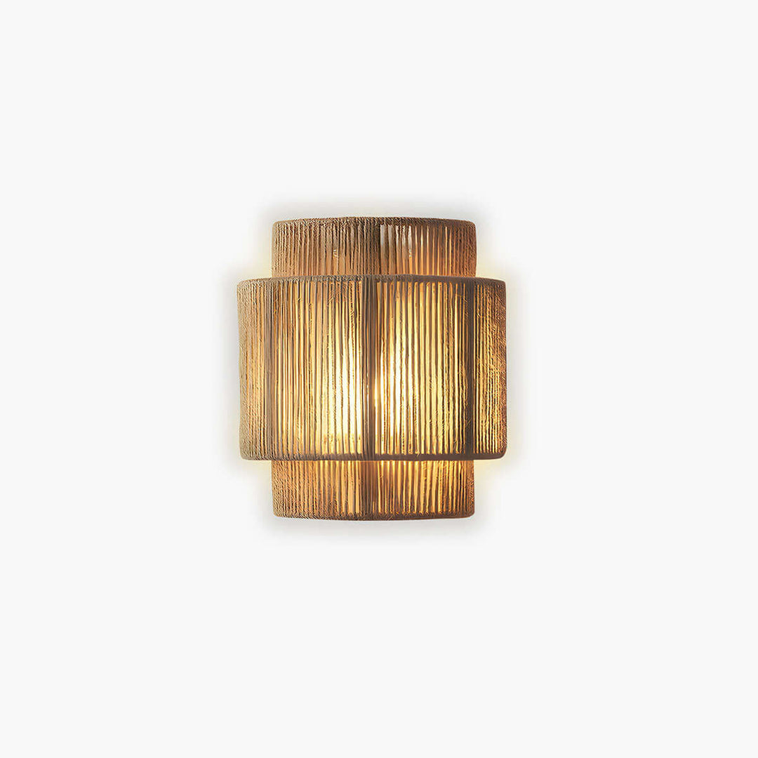 Natural Rope Wall Light Fixture 25x23cm