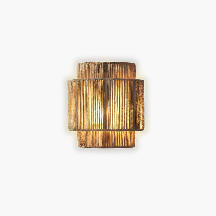 Natural Rope Wall Light Fixture 25x23cm