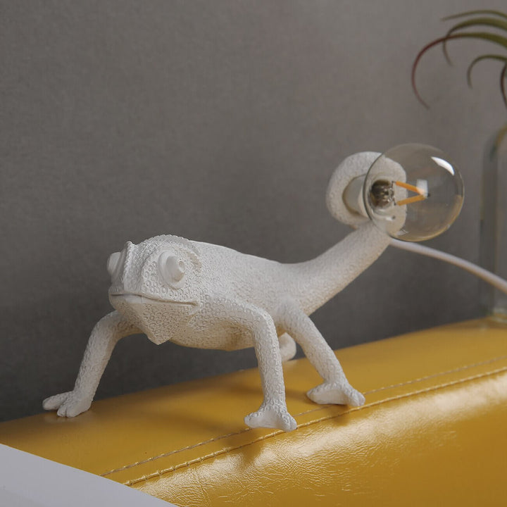 Resin Lizard Table Lamp, Unique Animal Decor