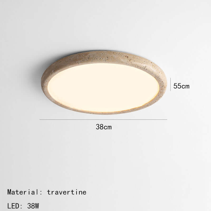 Natural Stone LED Ceiling Lamp 38cm