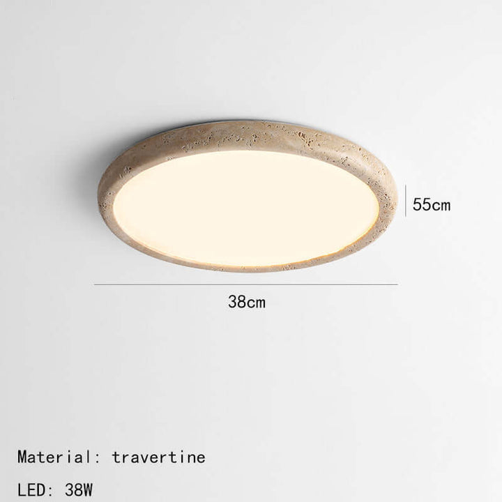 Natural Stone LED Ceiling Lamp 38cm