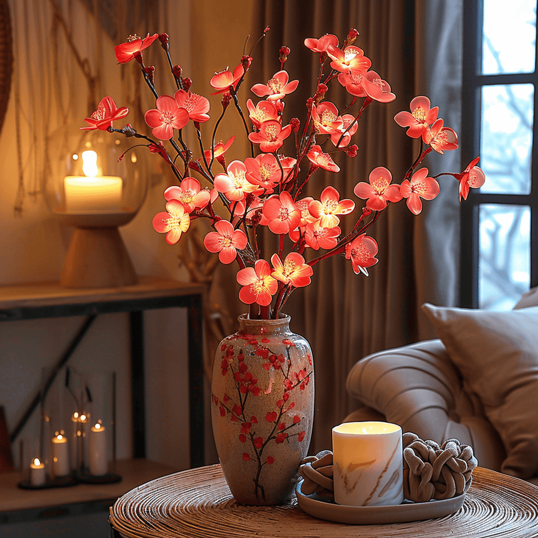 LED Fairy Light Olive Branch 70cm Warm White Battery Operated