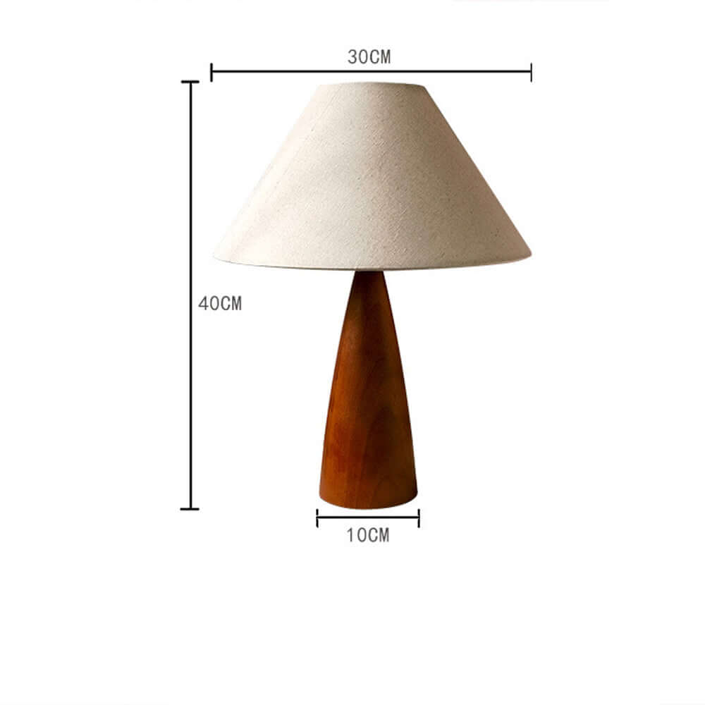 Solid Wood Table Lamp with Classic Design